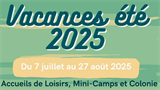 Plaquette vacances été 2025