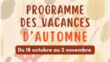 Plaquette vacances d'Automne 2025